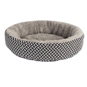 Warm Pet Cat Bed House Winter Round Bed Fodable